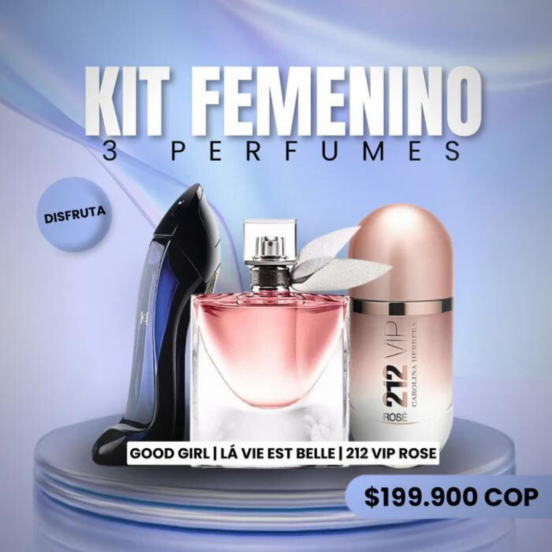 KIT PERFUME FEMENINO - COMPRA 1 OBTÉN 3